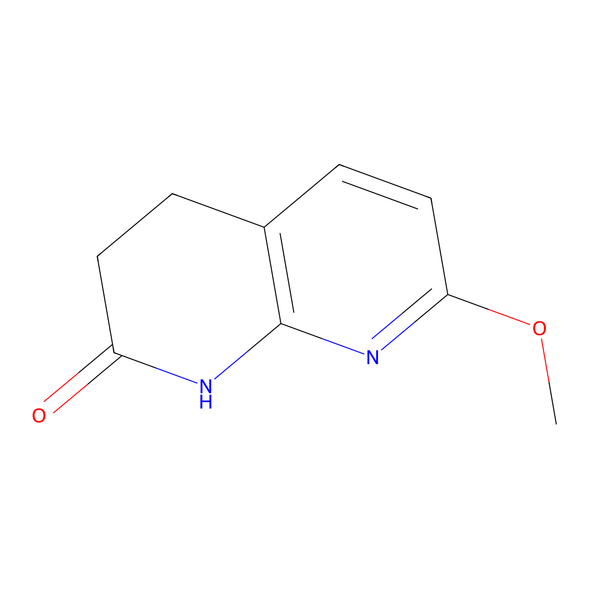 7-Methoxy-3,4-dihydro-1,8-naphthyridin-2(1H)-one molecular structure, CAS 1075237-63-6
