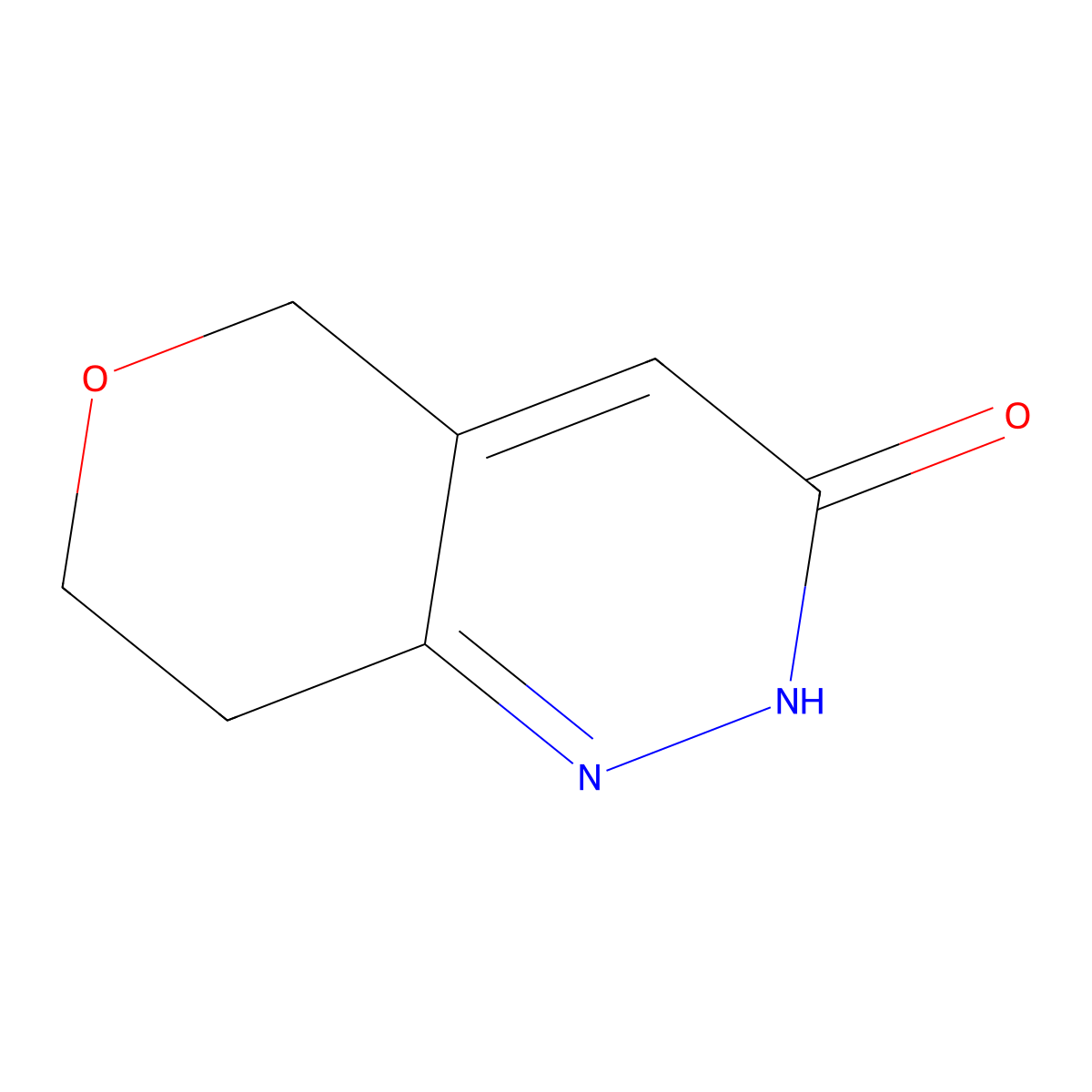 7,8-Dihydro-5H-pyrano[4,3-c]pyridazin-3-ol molecular structure, CAS 1075260-60-4