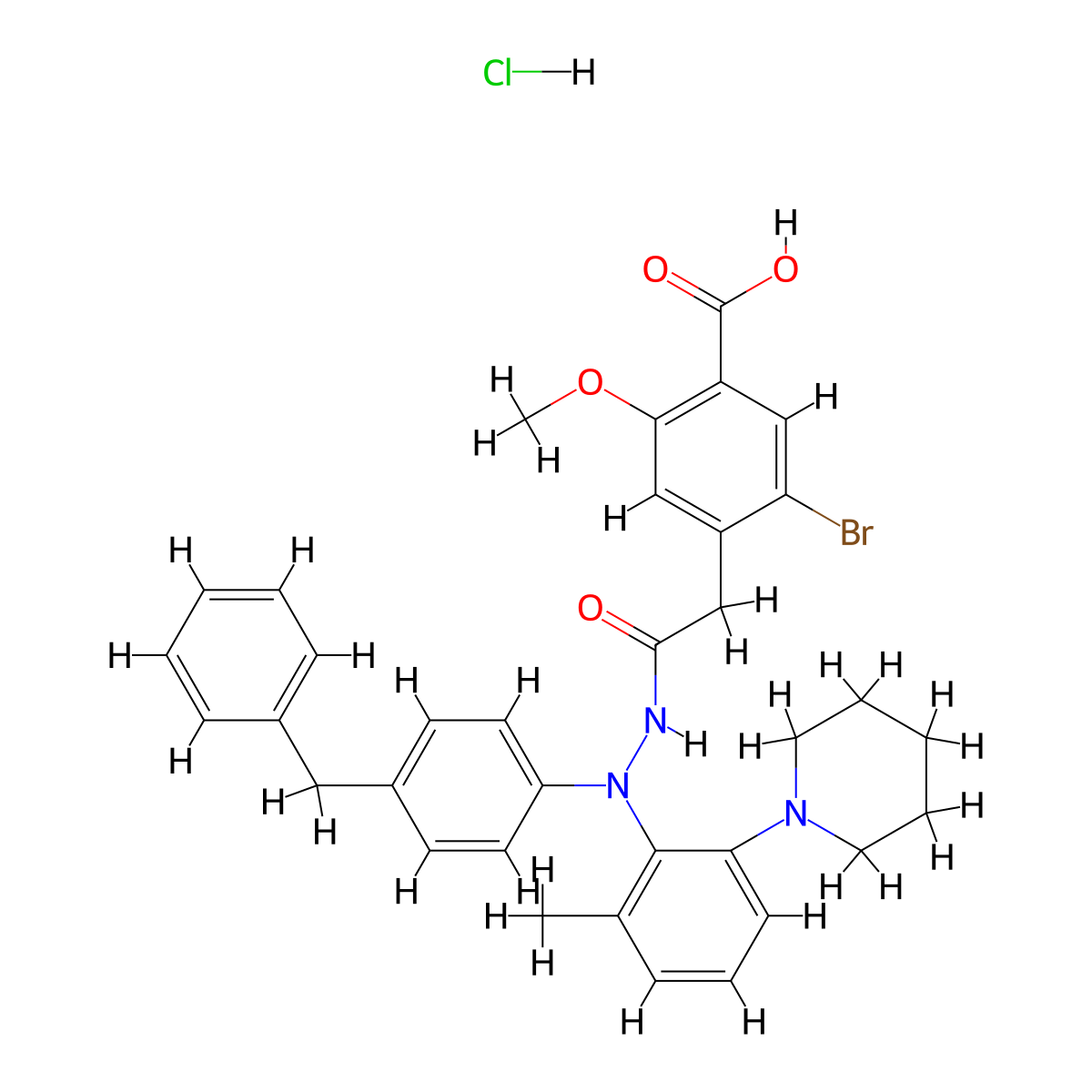 Teslexivir hydrochloride molecular structure, CAS 1075281-70-7