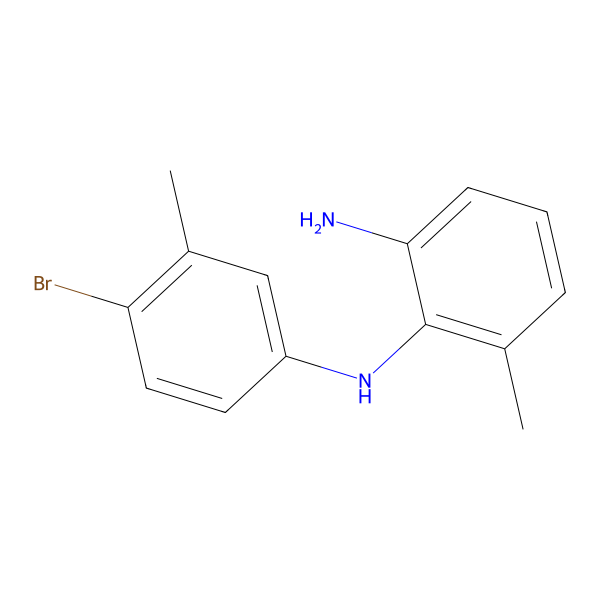 N1-(4-Bromo-3-methylphenyl)-6-methylbenzene-1,2-diamine molecular structure, CAS 1075282-55-1