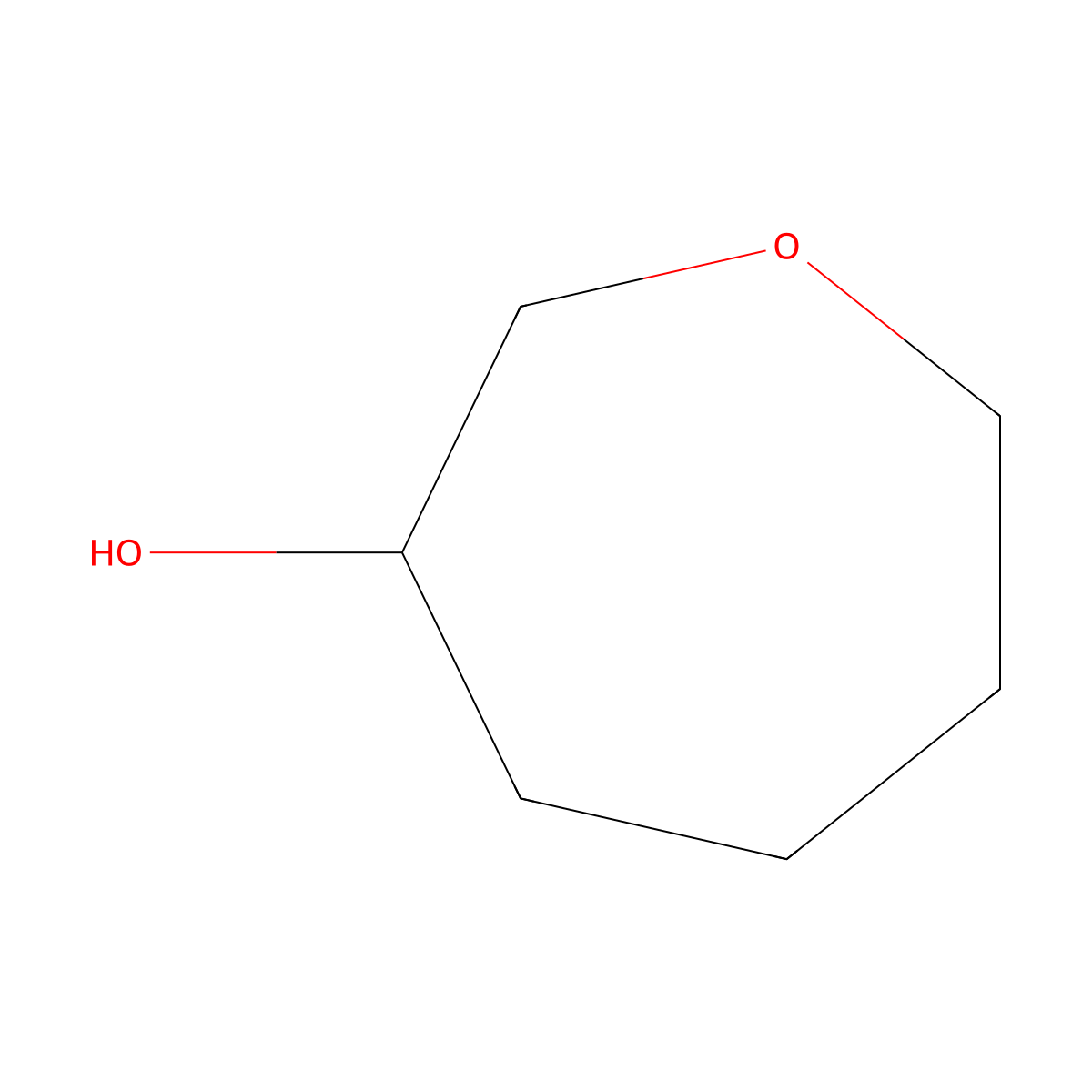 Oxepan-3-ol molecular structure, CAS 107536-60-7