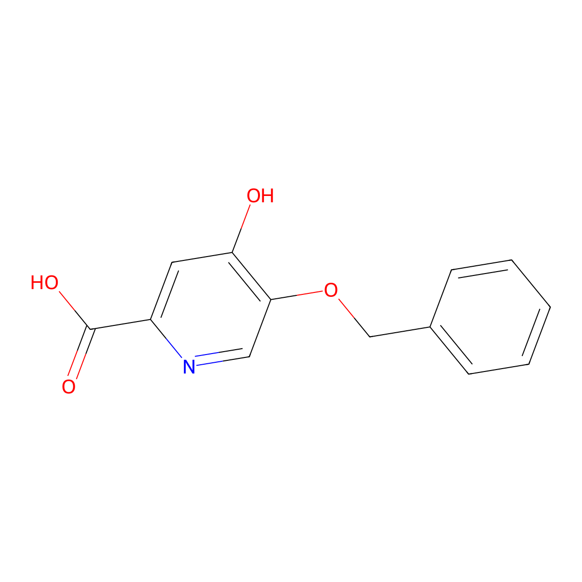 5-(Benzyloxy)-4-oxo-1,4-dihydropyridine-2-carboxylic acid molecular structure, CAS 107550-30-1