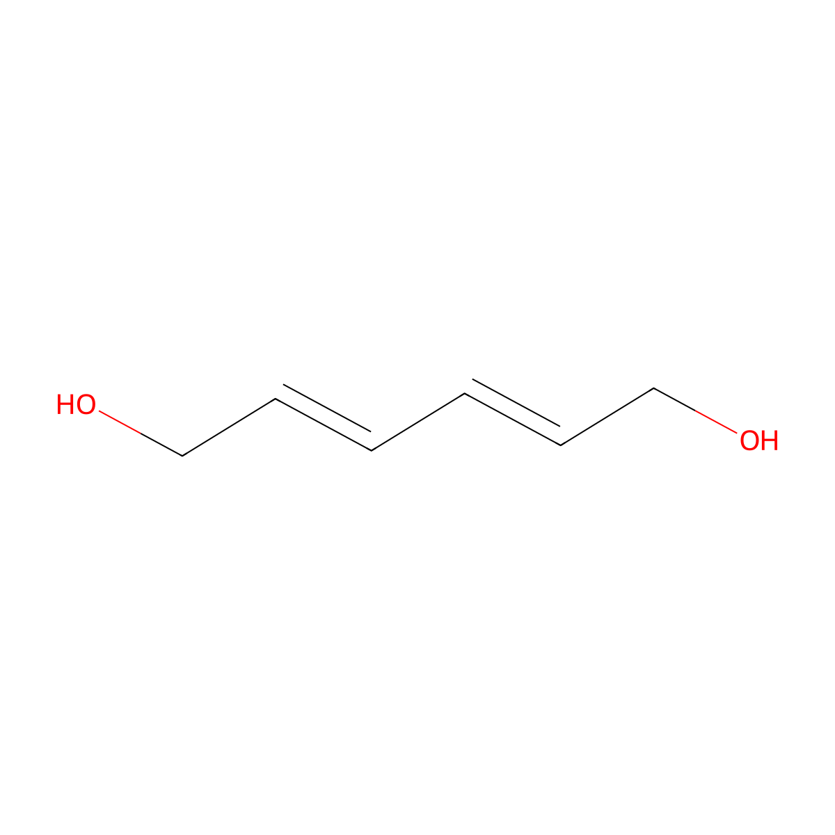 1,6-Dihydroxy-trans,trans-2,4-hexadiene molecular structure, CAS 107550-83-4