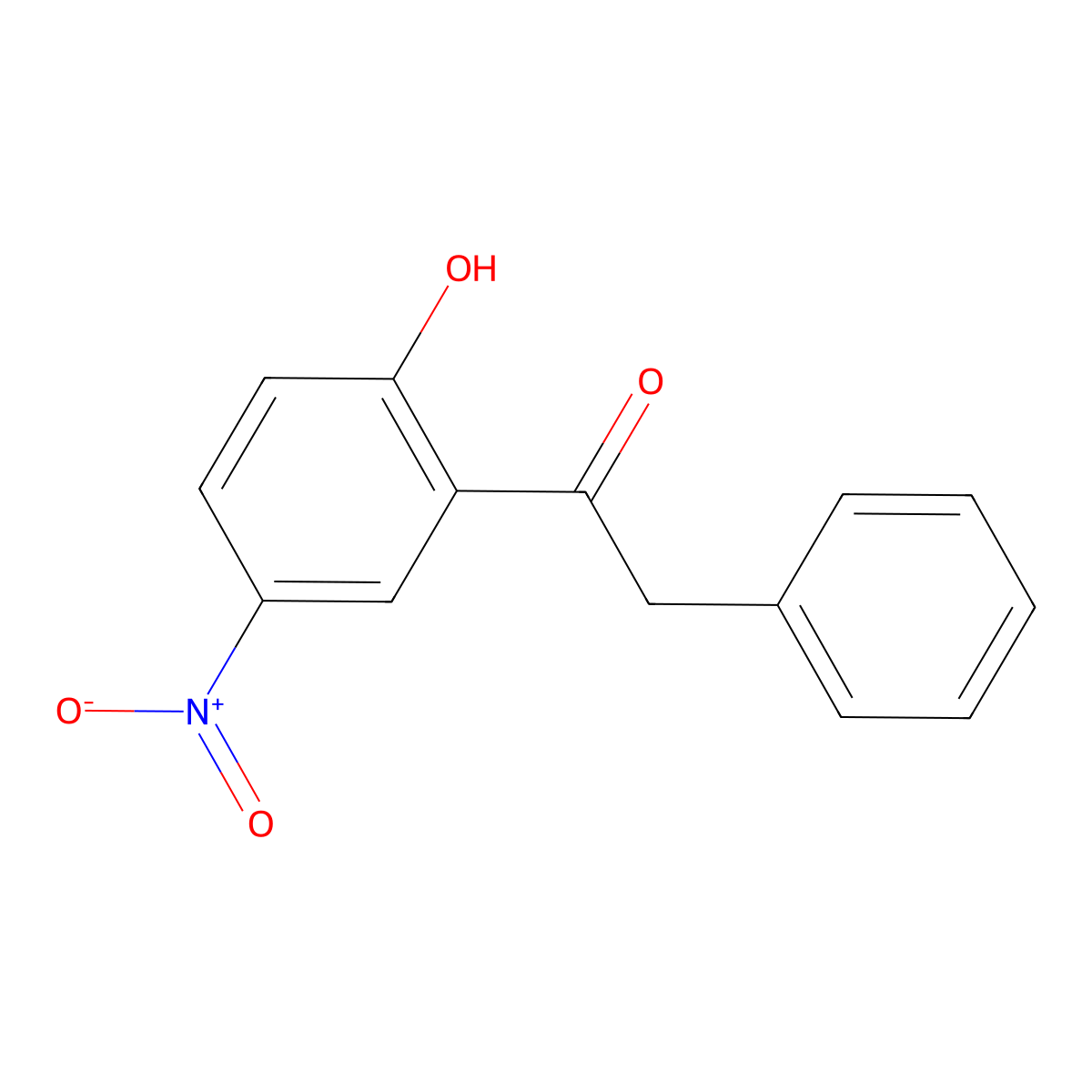 1-(2-Hydroxy-5-nitrophenyl)-2-phenylethanone molecular structure, CAS 107558-17-8