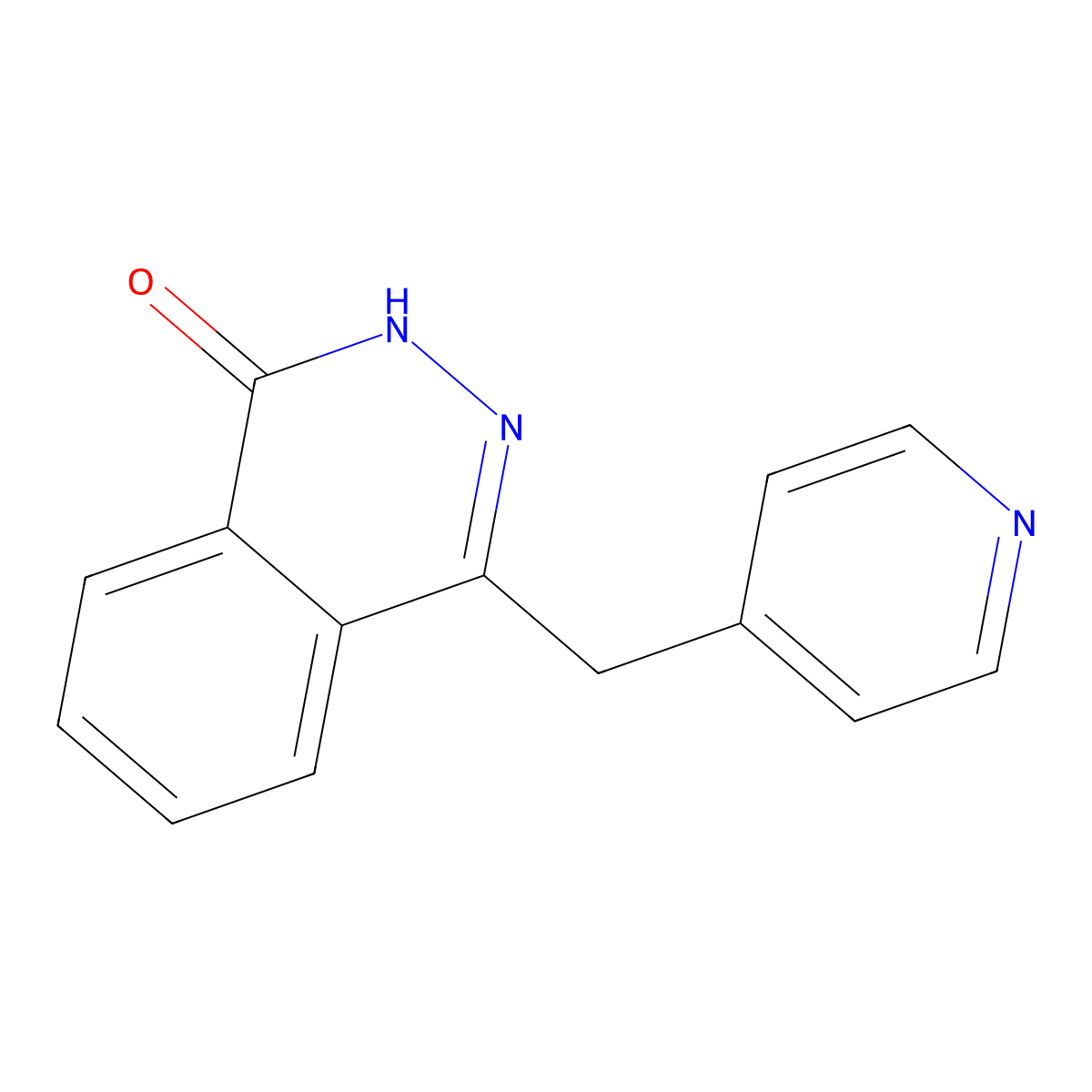 4-(4-Pyridylmethyl)-1(2H)-phtalazinone molecular structure, CAS 107558-48-5