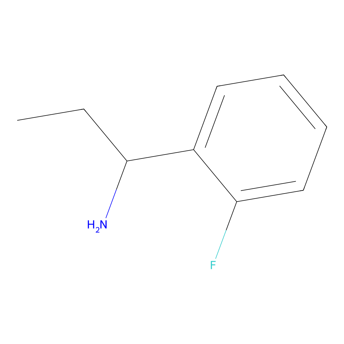 (S)-1-(2-Fluorophenyl)propan-1-amine molecular structure, CAS 1075715-56-8