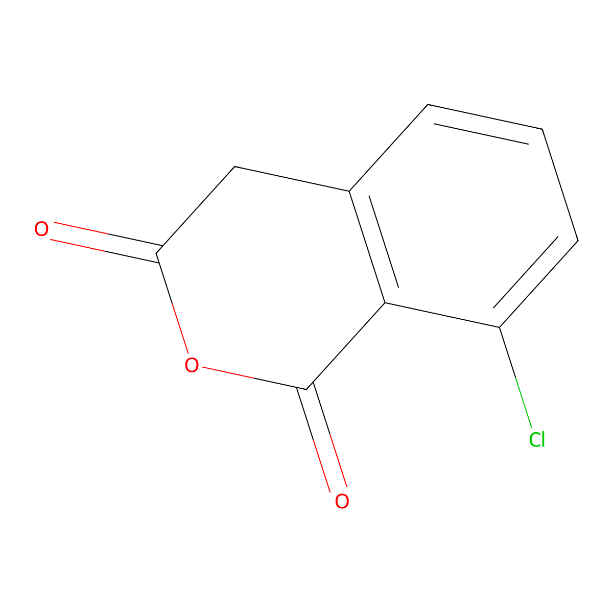 8-chloro-3,4-dihydro-1H-2-benzopyran-1,3-dione molecular structure, CAS 1075716-31-2