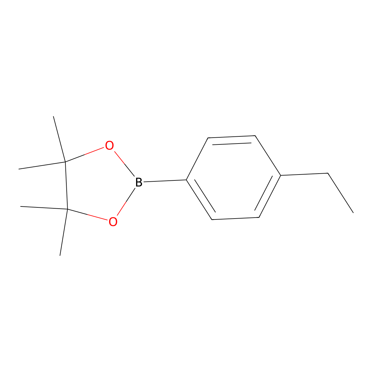 4-Ethylphenylboronic acid pinacol ester molecular structure, CAS 1075719-87-7