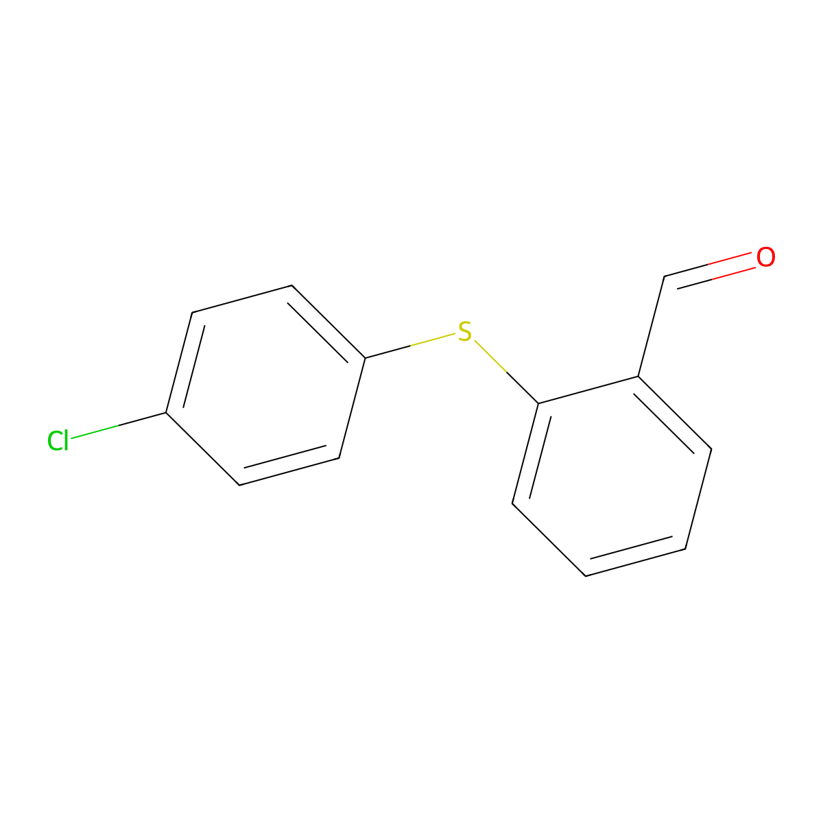 2-(4-Chlorophenylthio)Benzaldehyde molecular structure, CAS 107572-07-6
