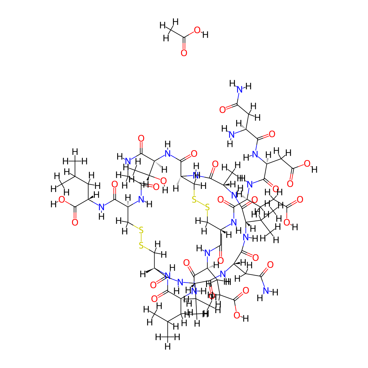 Plecanatide (acetate) molecular structure, CAS 1075732-84-1