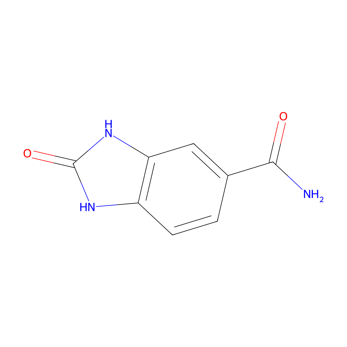 2-Oxo-2,3-dihydro-1H-benzo[d]imidazole-5-carboxamide molecular structure, CAS 1075753-21-7