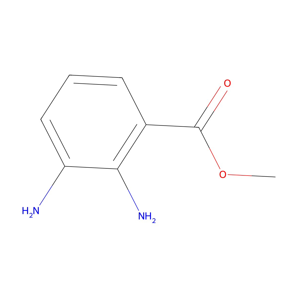 2,3-Diaminobenzoic acid methyl ester molecular structure, CAS 107582-20-7