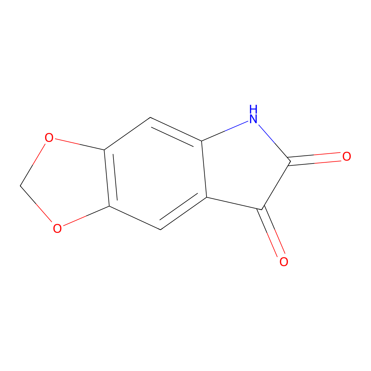 5H-[1,3]Dioxolo[4,5-f]indole-6,7-dione molecular structure, CAS 107583-34-6