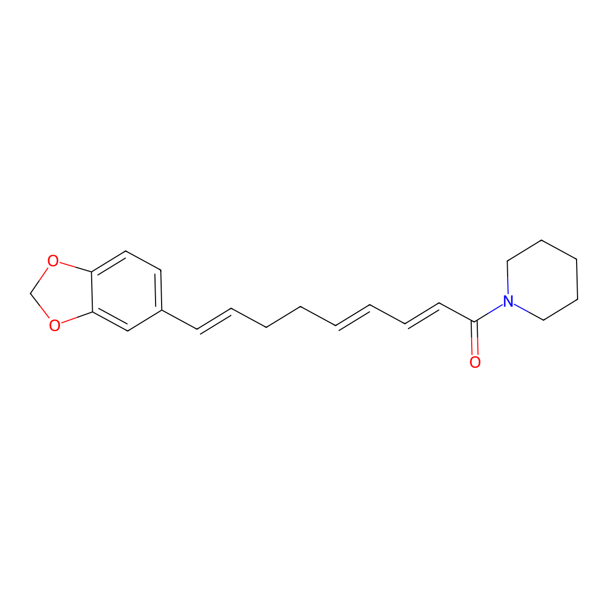 Dehydropipernonaline molecular structure, CAS 107584-38-3