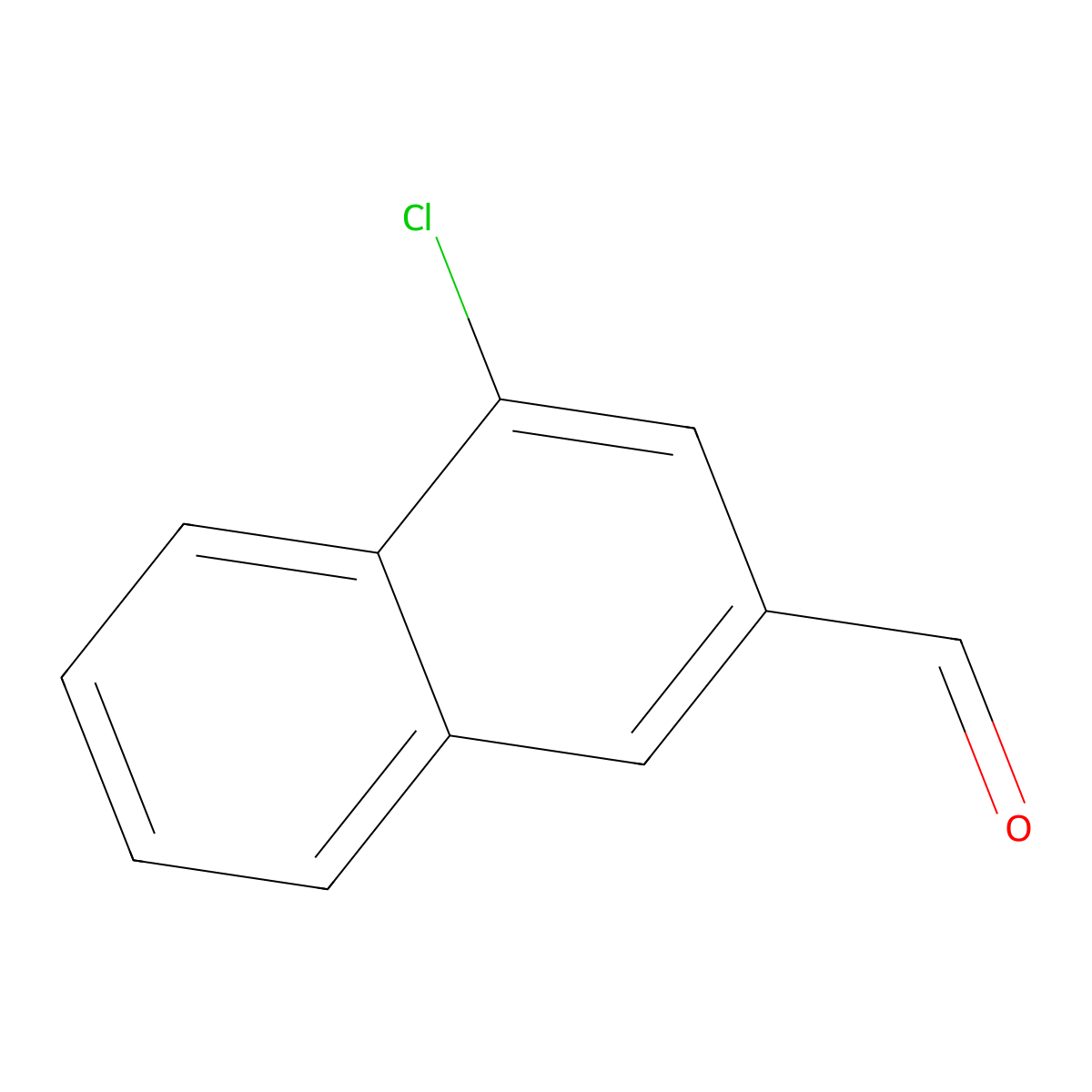 4-Chloronaphthalene-2-carboxaldehyde molecular structure, CAS 107585-81-9