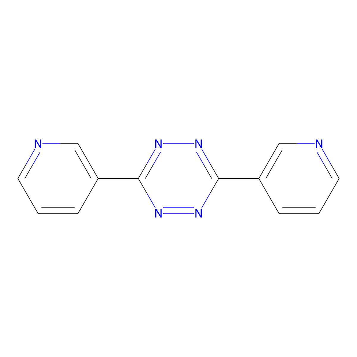 3,6-Di(pyridin-3-yl)-1,2,4,5-tetrazine molecular structure, CAS 107599-30-4