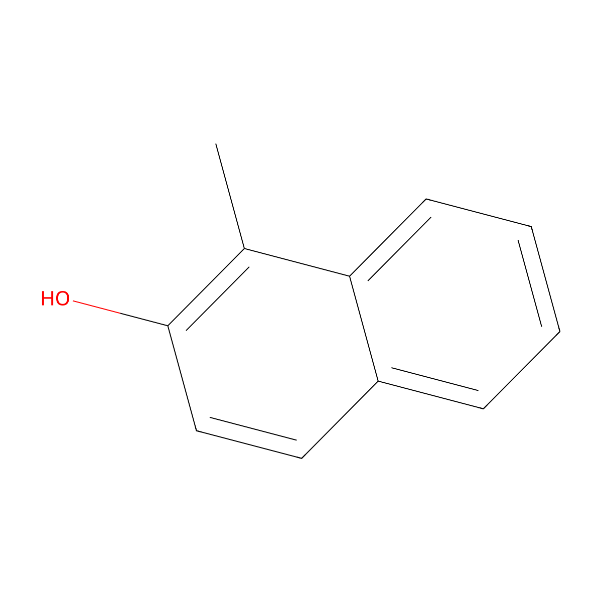 1-Methyl-2-naphthol molecular structure, CAS 1076-26-2