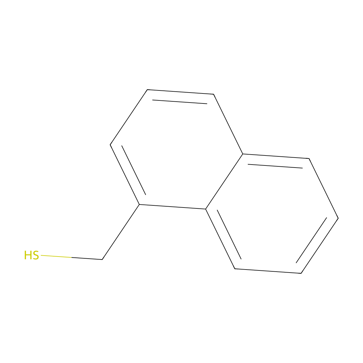 1-Naphthalenemethanethiol molecular structure, CAS 1076-67-1