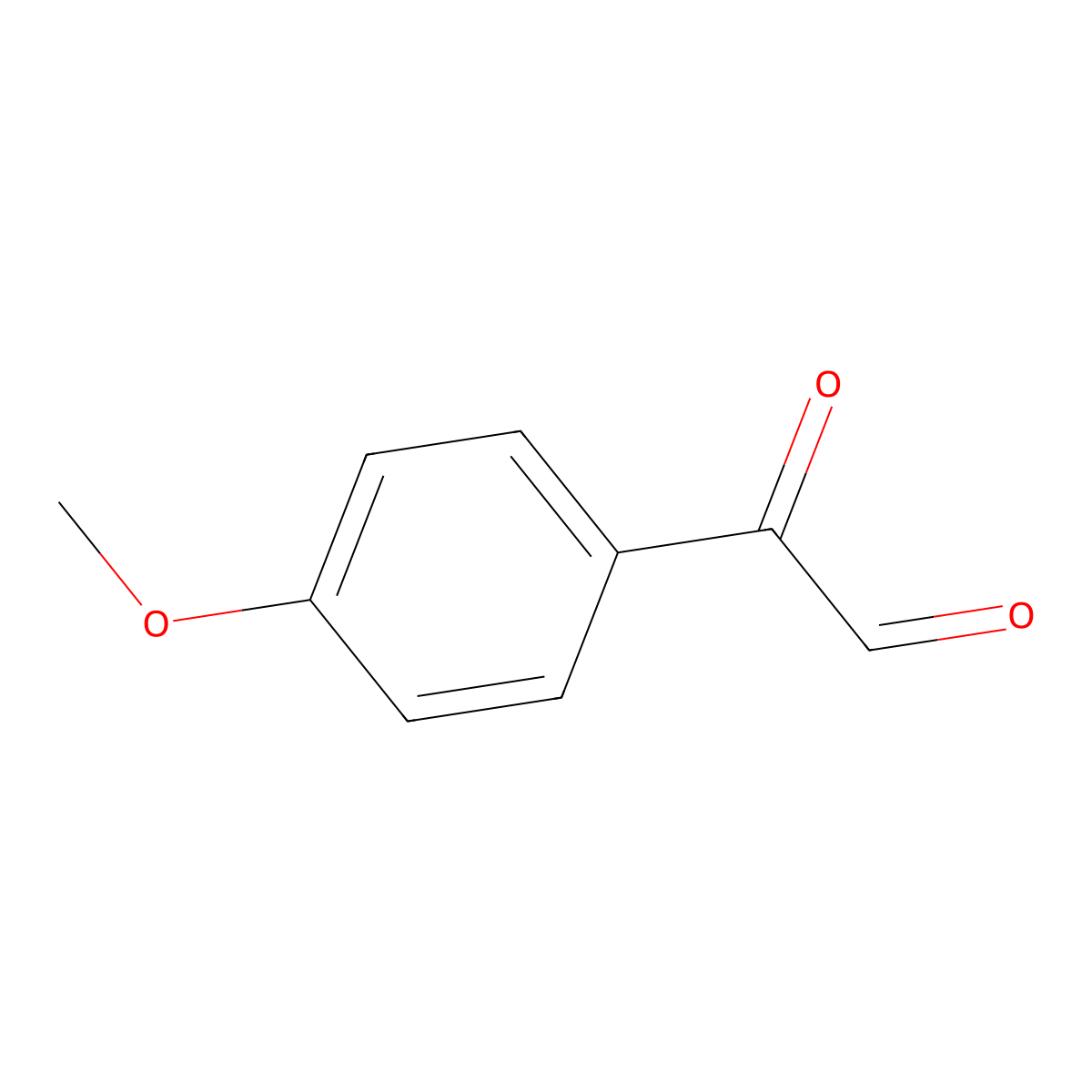 (4-Methoxyphenyl)glyoxal molecular structure, CAS 1076-95-5