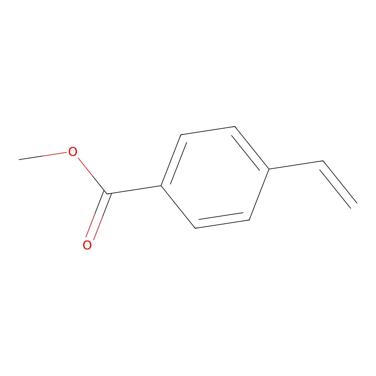 Methyl 4-ethenylbenzoate molecular structure, CAS 1076-96-6
