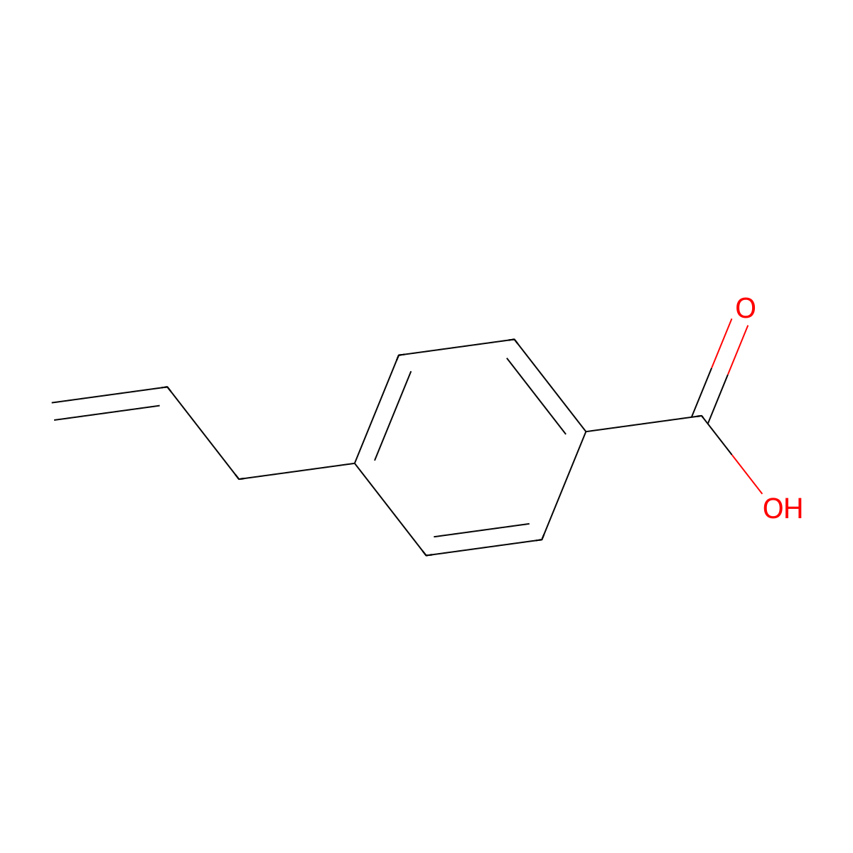 4-(Prop-2-en-1-yl)benzoic acid molecular structure, CAS 1076-99-9