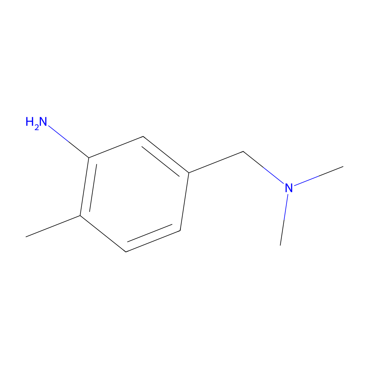 5-[(Dimethylamino)methyl]-2-methylaniline molecular structure, CAS 107600-25-9
