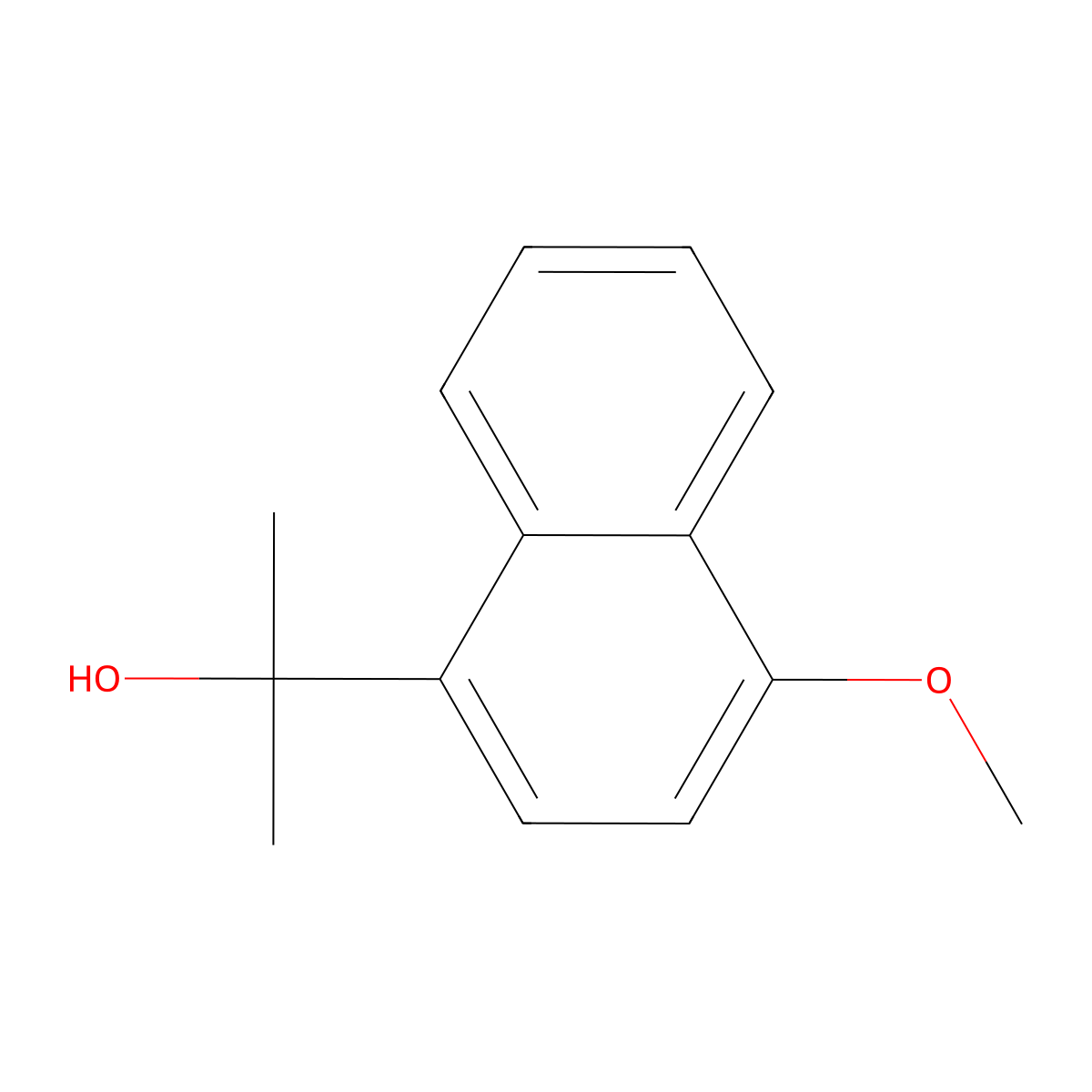 2-(4-Methoxynaphthalen-1-yl)propan-2-ol molecular structure, CAS 107619-50-1