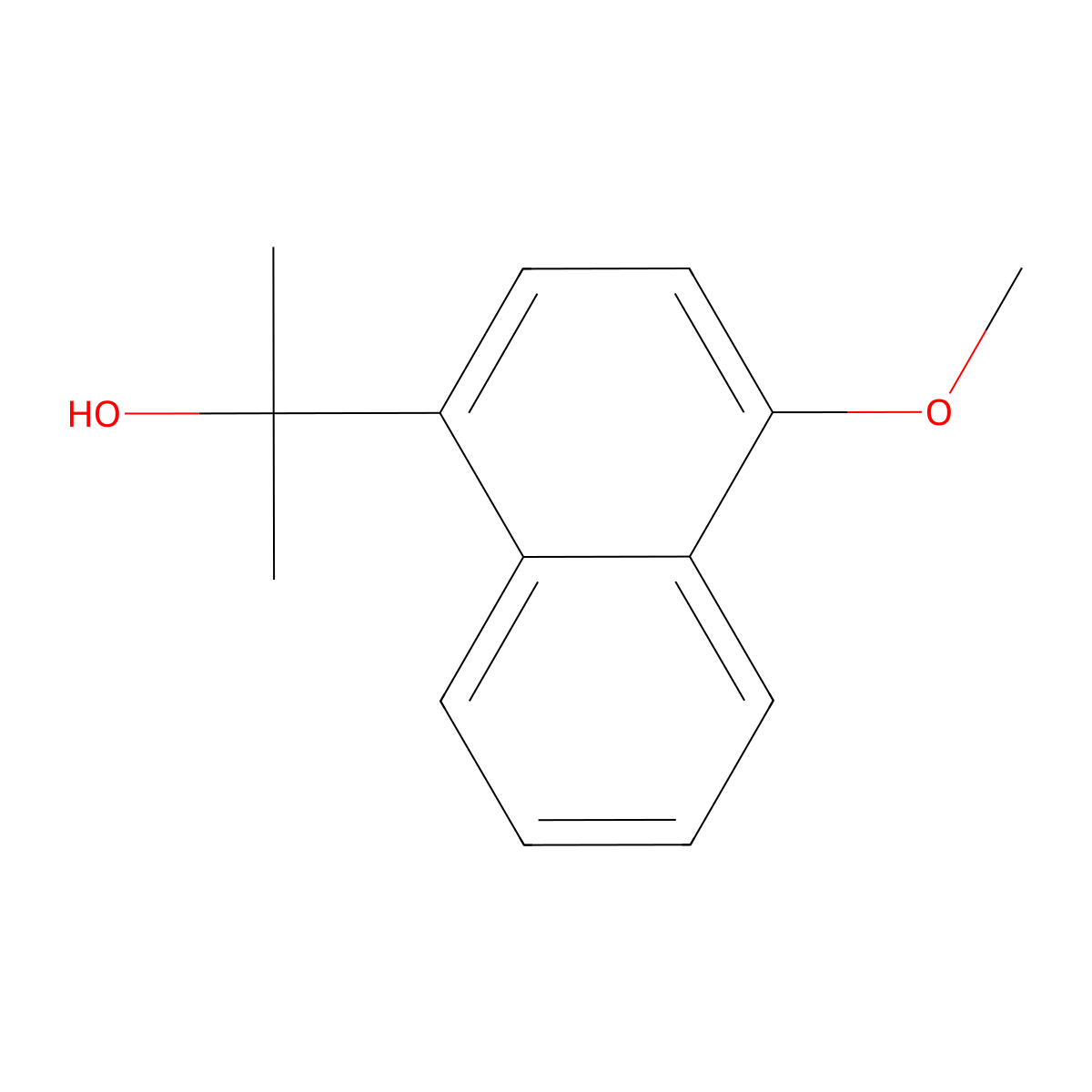 2-(4-Methoxynaphthalen-1-yl)propan-2-ol molecular structure, CAS 107619-50-1