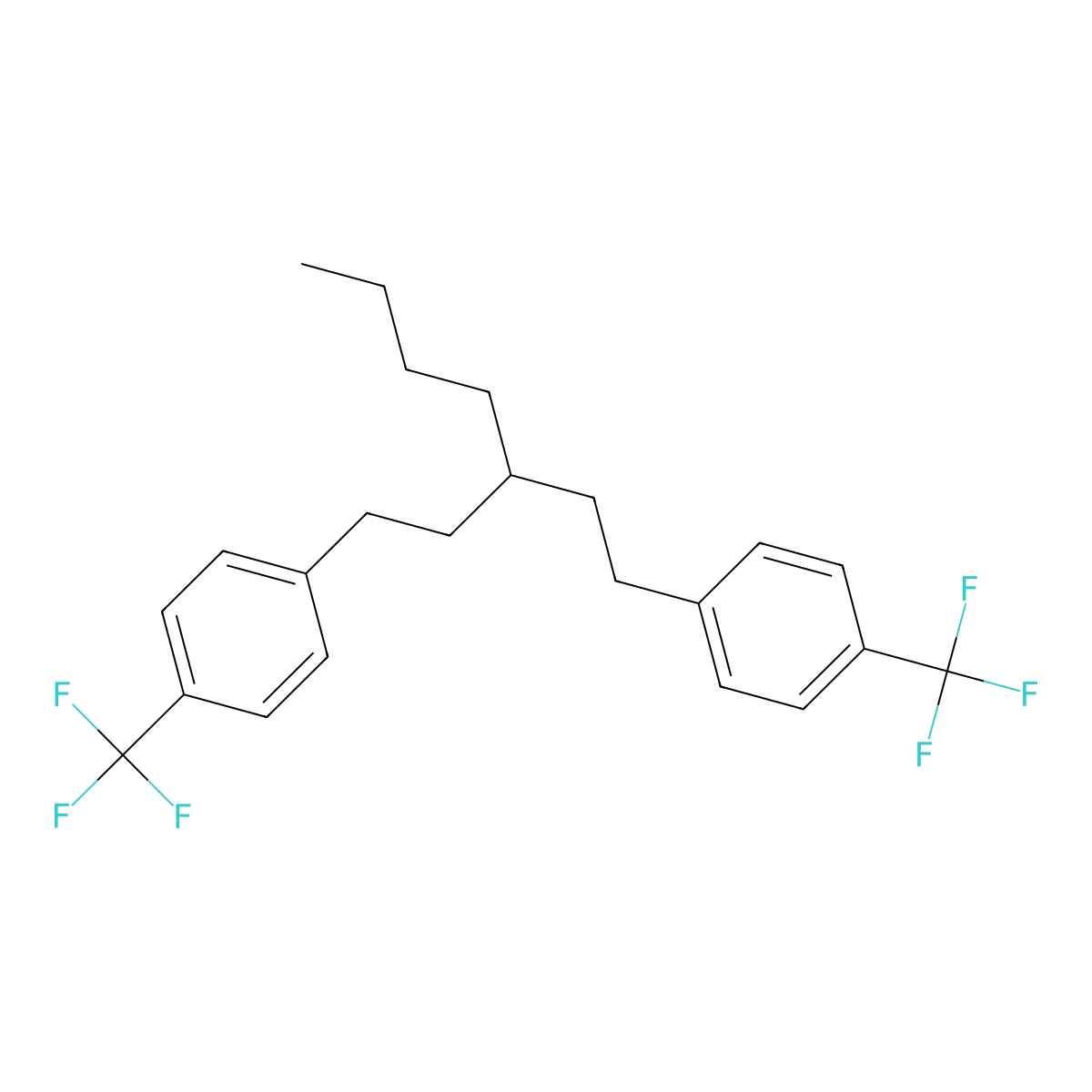 4,4'-(3-Butylpentane-1,5-diyl)bis((trifluoromethyl)benzene) molecular structure, CAS 1076197-62-0