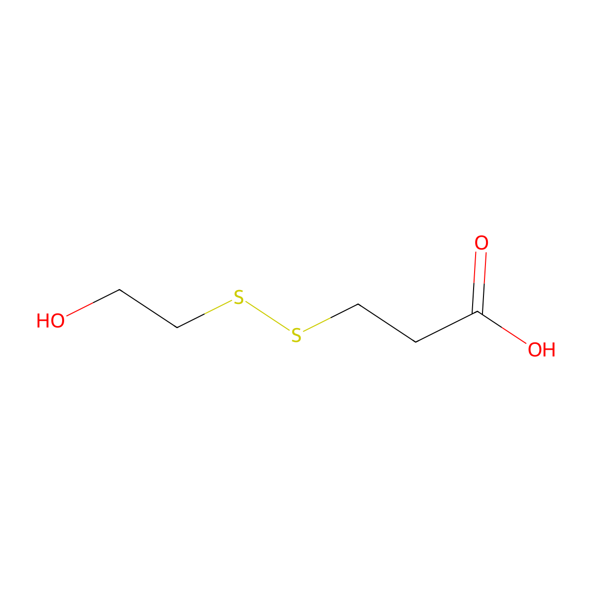 3-(2-Hydroxyethyldithio)propionic acid molecular structure, CAS 1076198-23-6