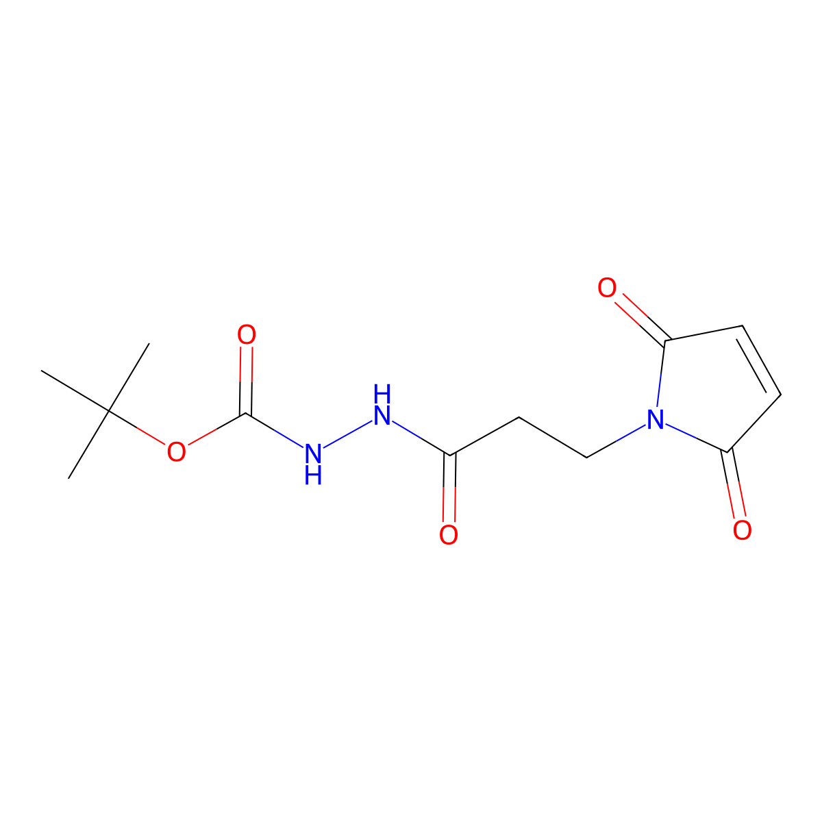 3-(Maleimidopropane-1-carbonyl-1-(tert-butyl)carbazate molecular structure, CAS 1076198-38-3