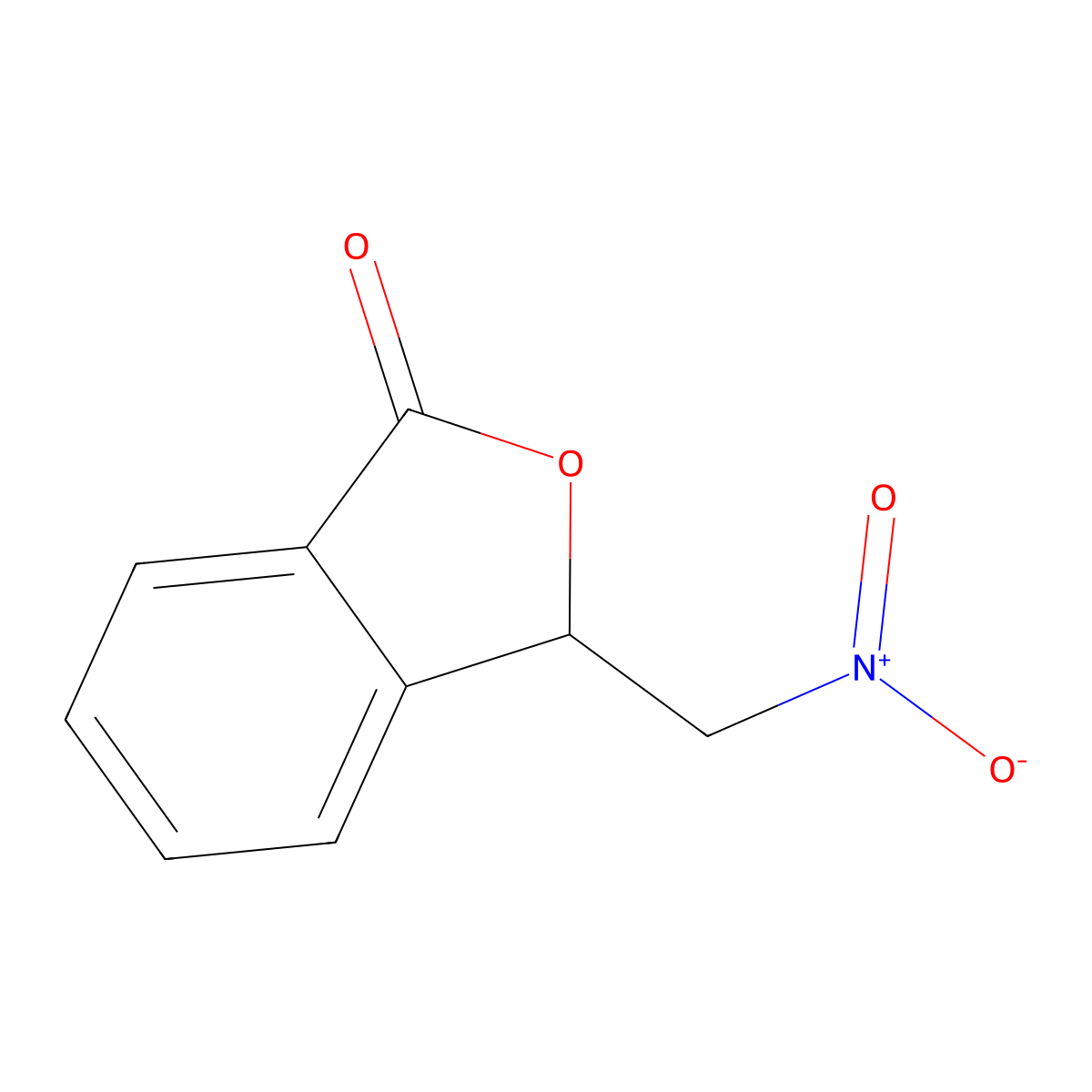 3-(Nitromethyl)-2-benzofuran-1(3H)-one molecular structure, CAS 1076198-67-8