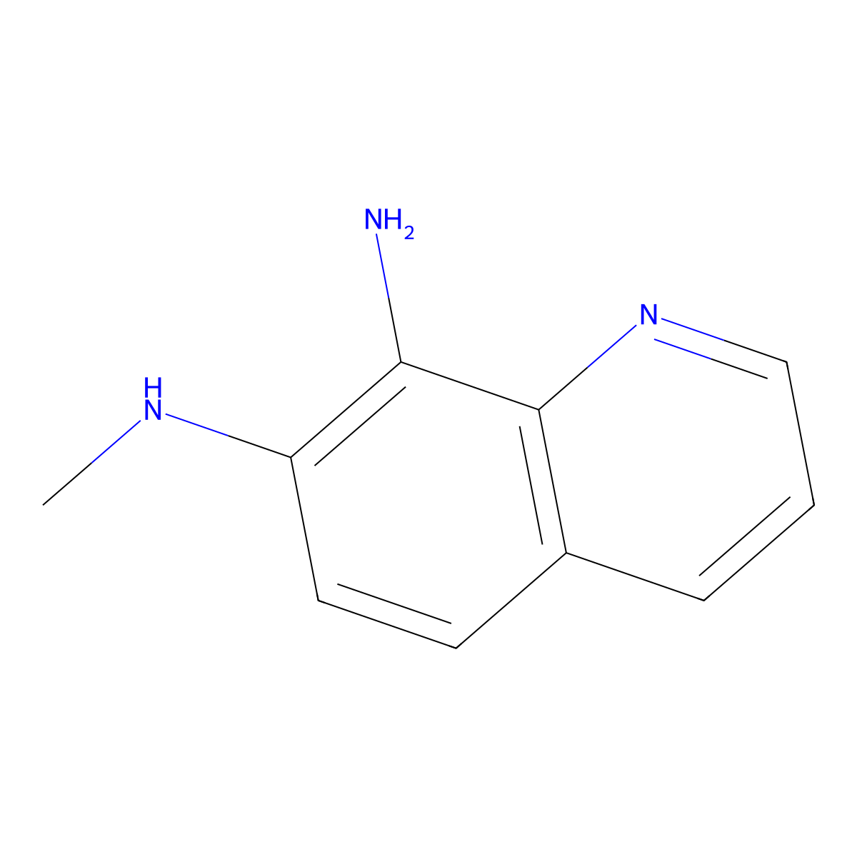 8-Amino-7-(methylamino)quinoline molecular structure, CAS 1076198-84-9