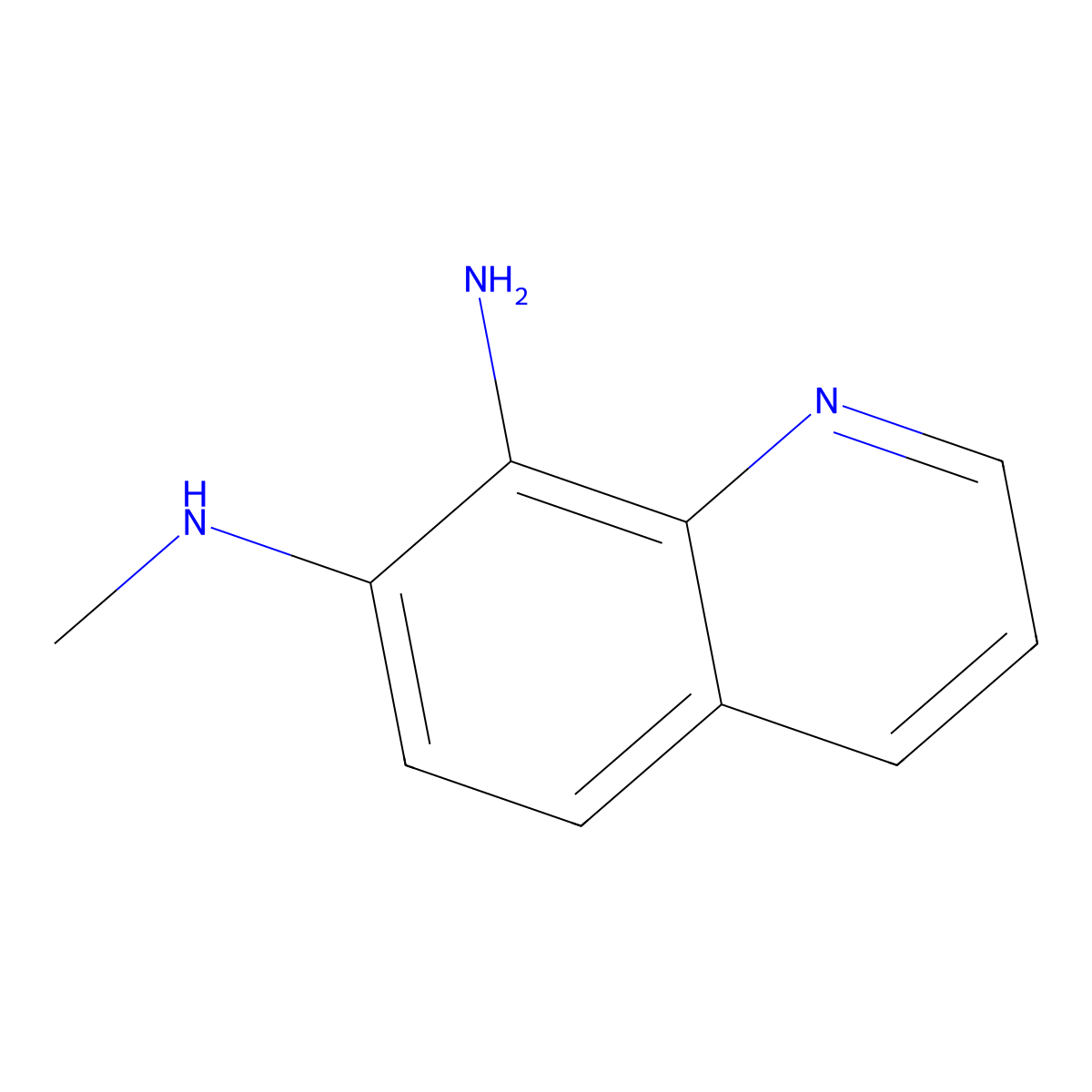 8-Amino-7-(methylamino)quinoline molecular structure, CAS 1076198-84-9