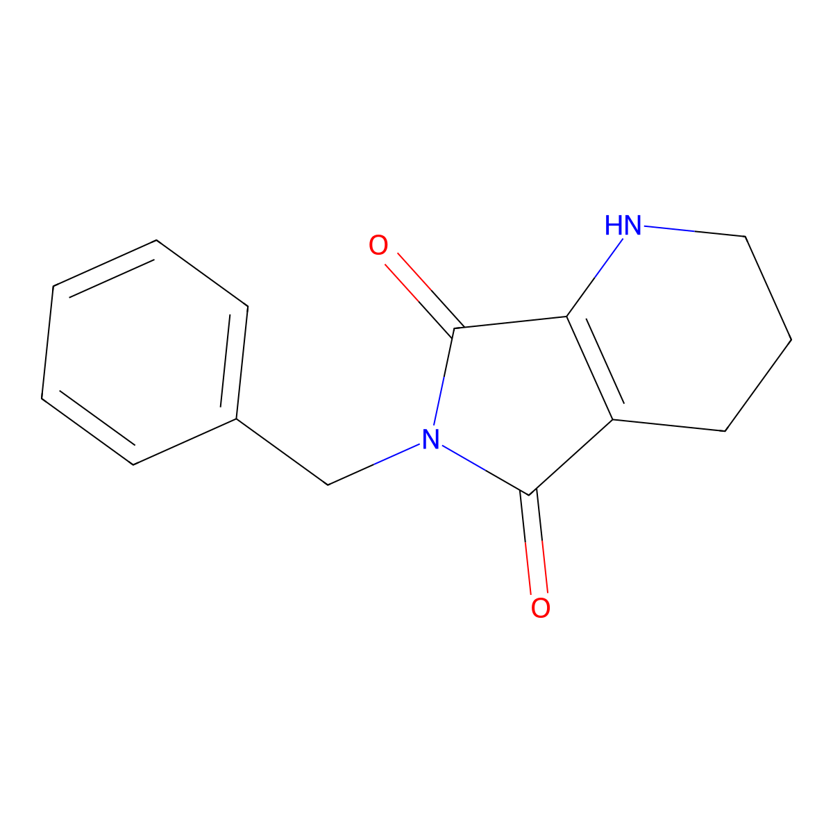 6-Benzyl-1,2,3,4-tetrahydro-6H-pyrrolo[3,4-B]pyridine-5,7-dione molecular structure, CAS 1076198-93-0