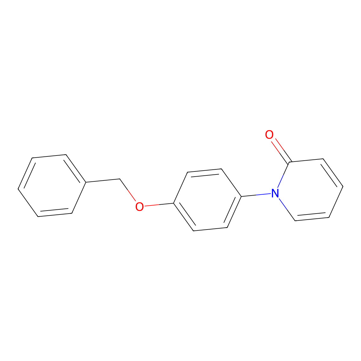 1-(4-Benzyloxyphenyl)pyridin-2(1H)-one molecular structure, CAS 1076199-03-5