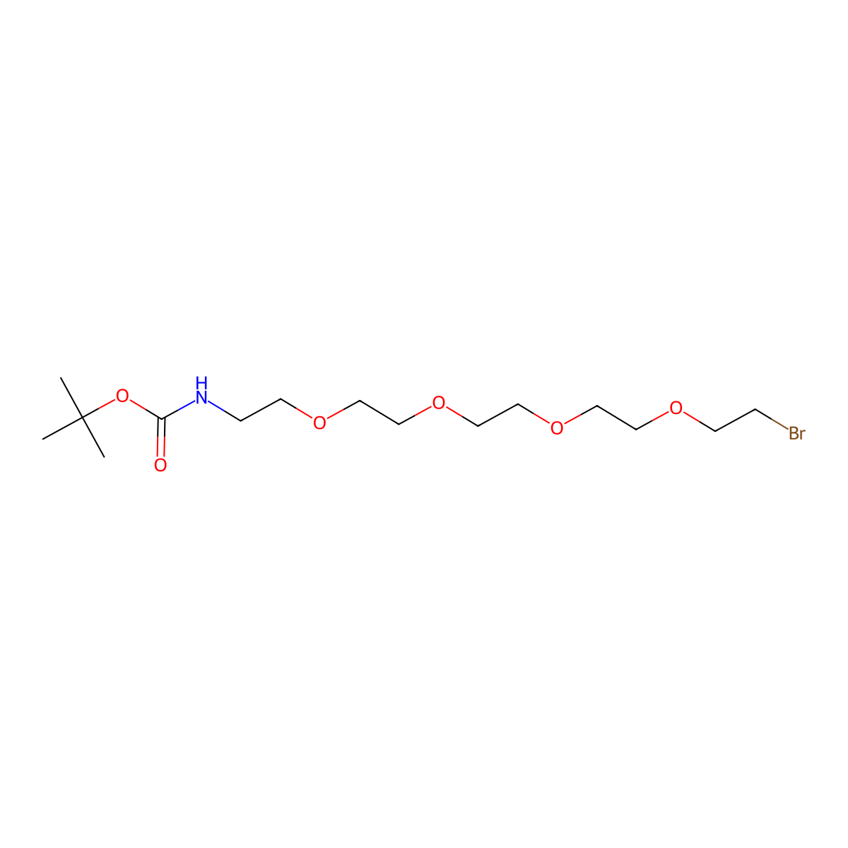 N-Boc-PEG4-bromide molecular structure, CAS 1076199-21-7