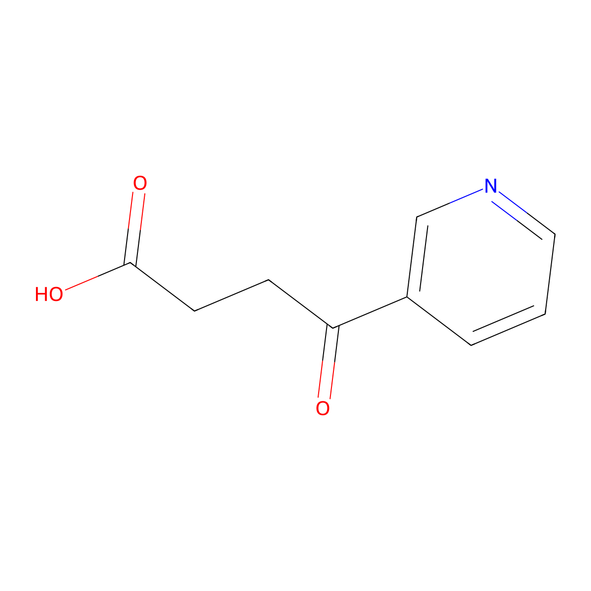 4-Oxo-4-(3-pyridyl)butyric acid molecular structure, CAS 1076199-29-5