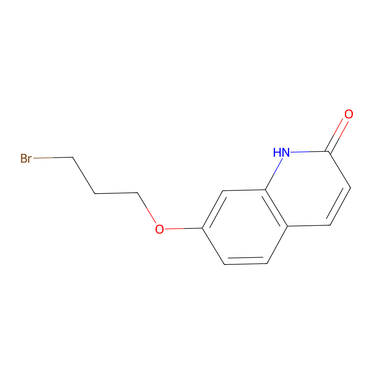 7-(3-bromopropoxy)quinolin-2(1H)-one molecular structure, CAS 1076199-59-1