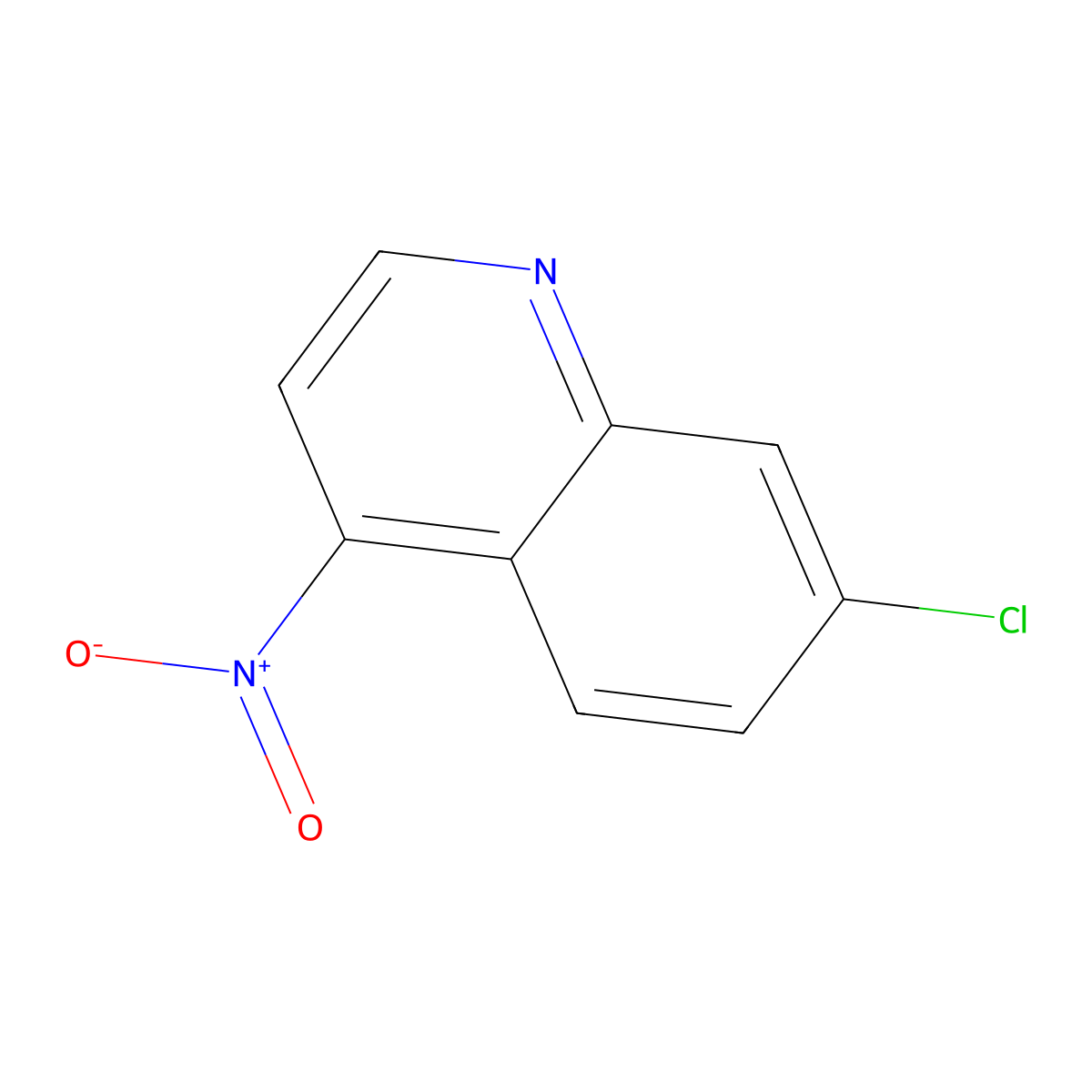 7-Chloro-4-nitroquinoline molecular structure, CAS 1076199-85-3