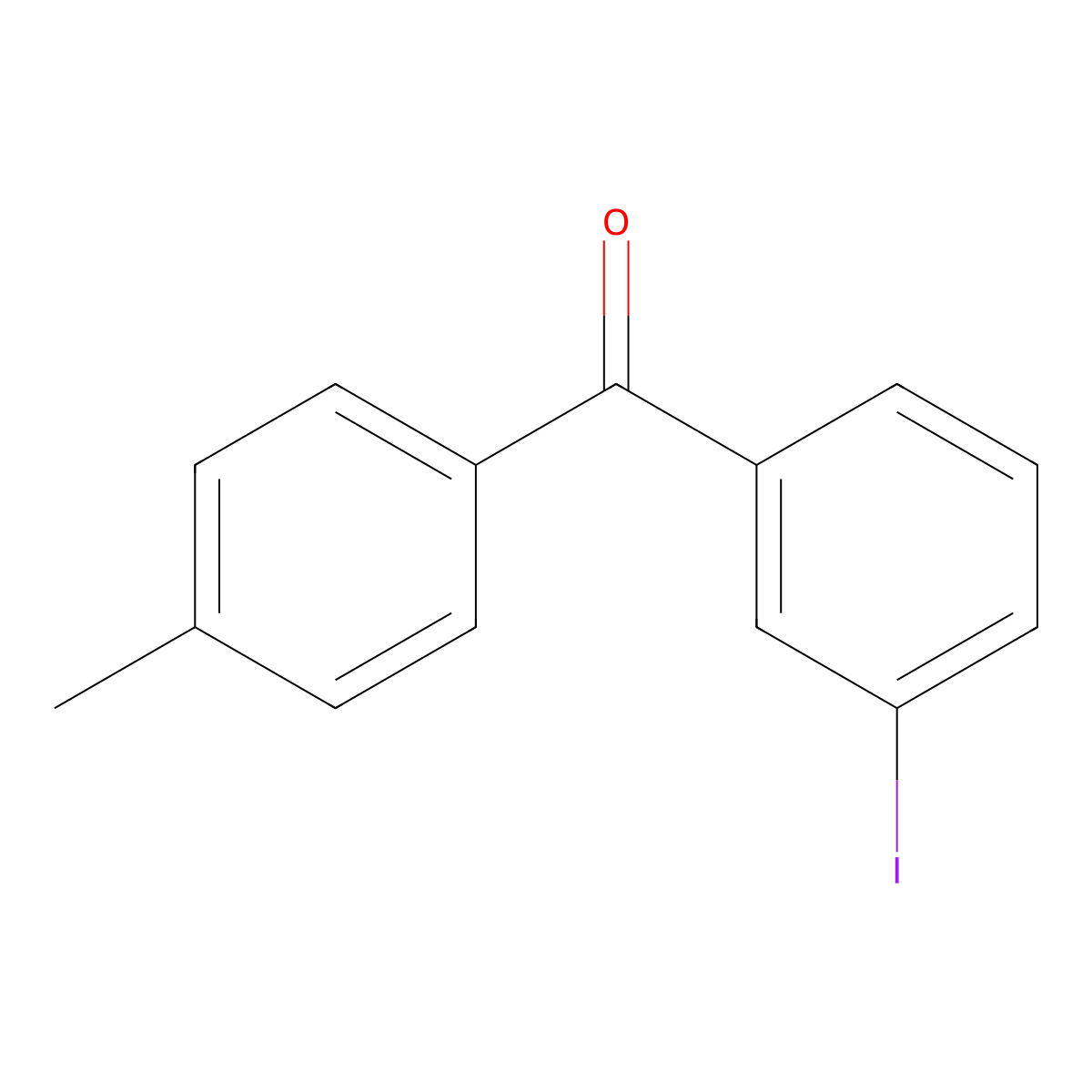 3-Iodo-4'-methylbenzophenone molecular structure, CAS 107622-31-1