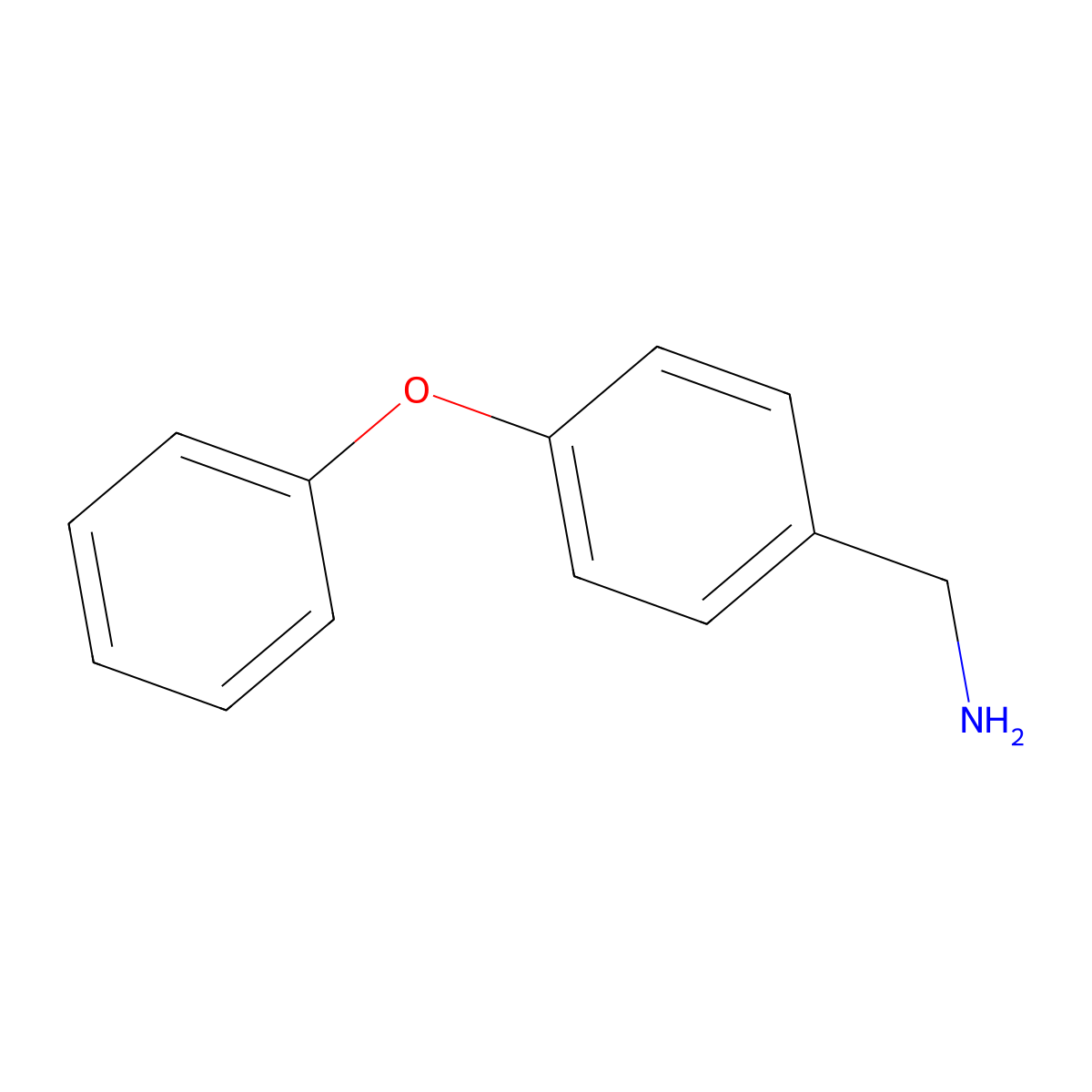 (4-Phenoxyphenyl)methanamine molecular structure, CAS 107622-80-0