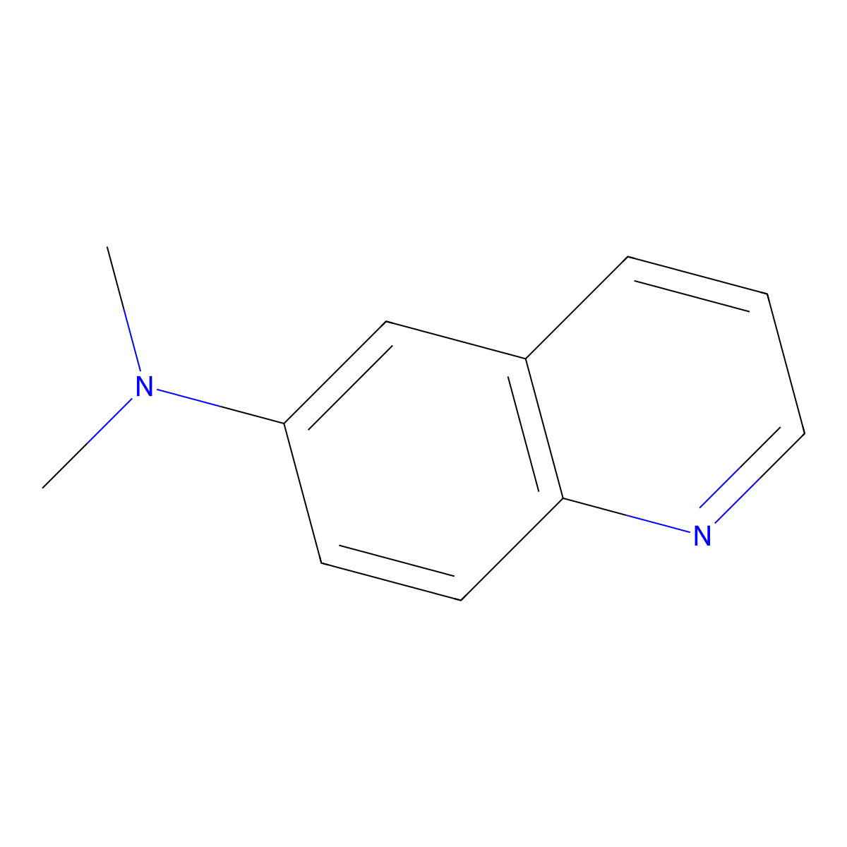 N,N-dimethylquinolin-6-amine molecular structure, CAS 1076224-89-9