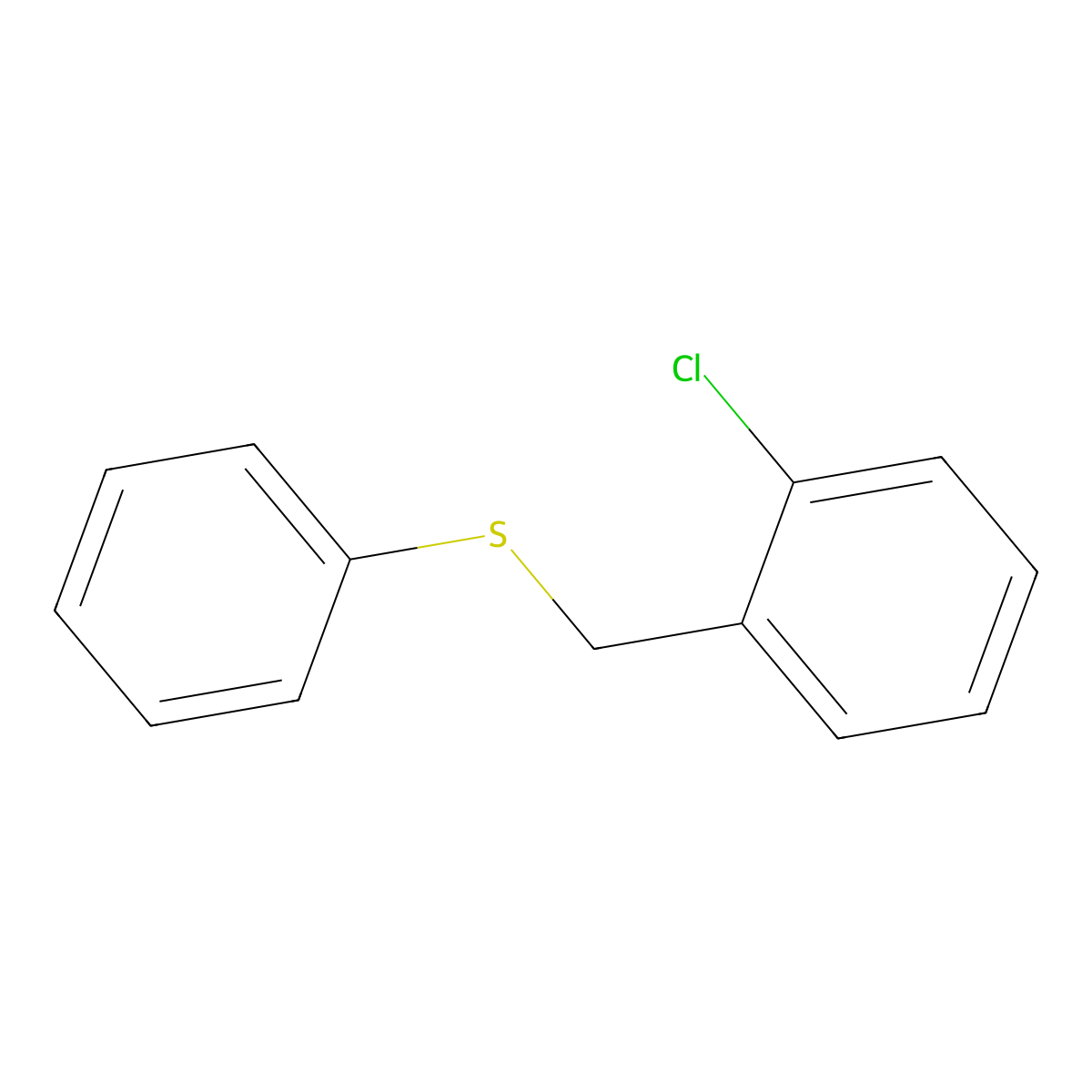 1-Chloro-2-(phenylsulfanylmethyl)benzene molecular structure, CAS 107623-15-4