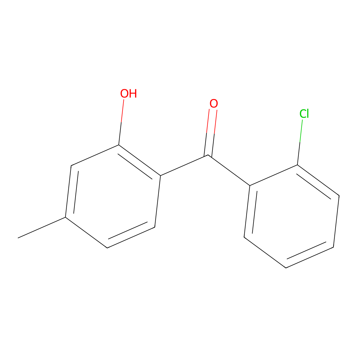 2'-Chloro-2-hydroxy-4-methylbenzophenone molecular structure, CAS 107623-97-2
