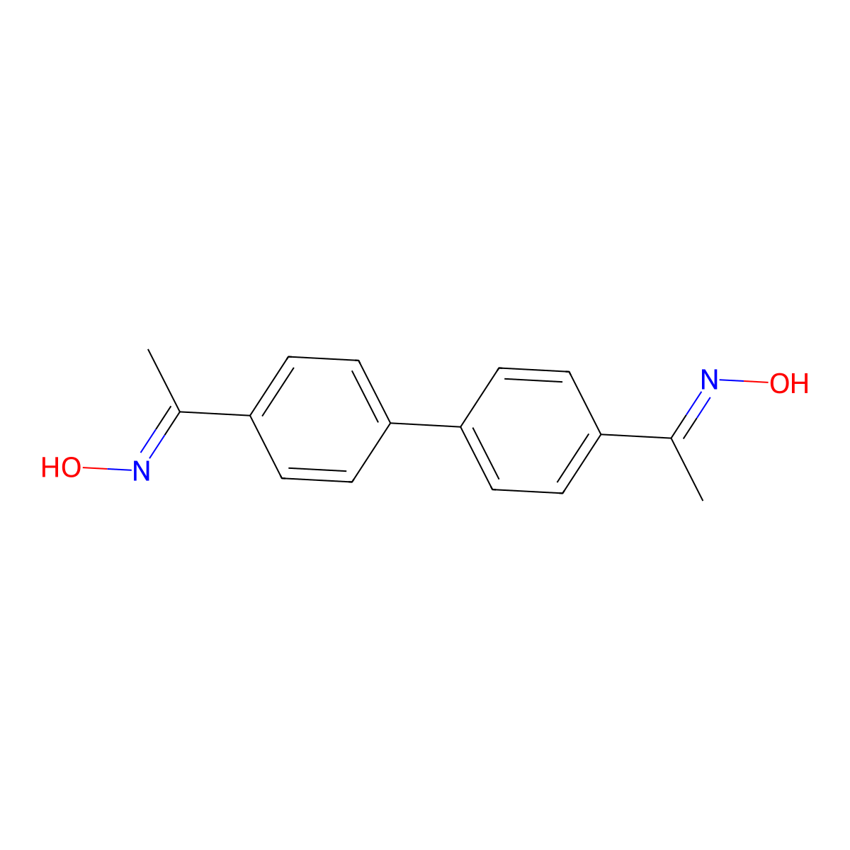 4,4'-Diacetylbiphenyl diketoxime molecular structure, CAS 1076239-80-9