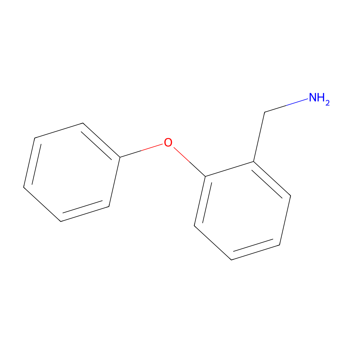 (2-Phenoxyphenyl)methanamine molecular structure, CAS 107624-14-6