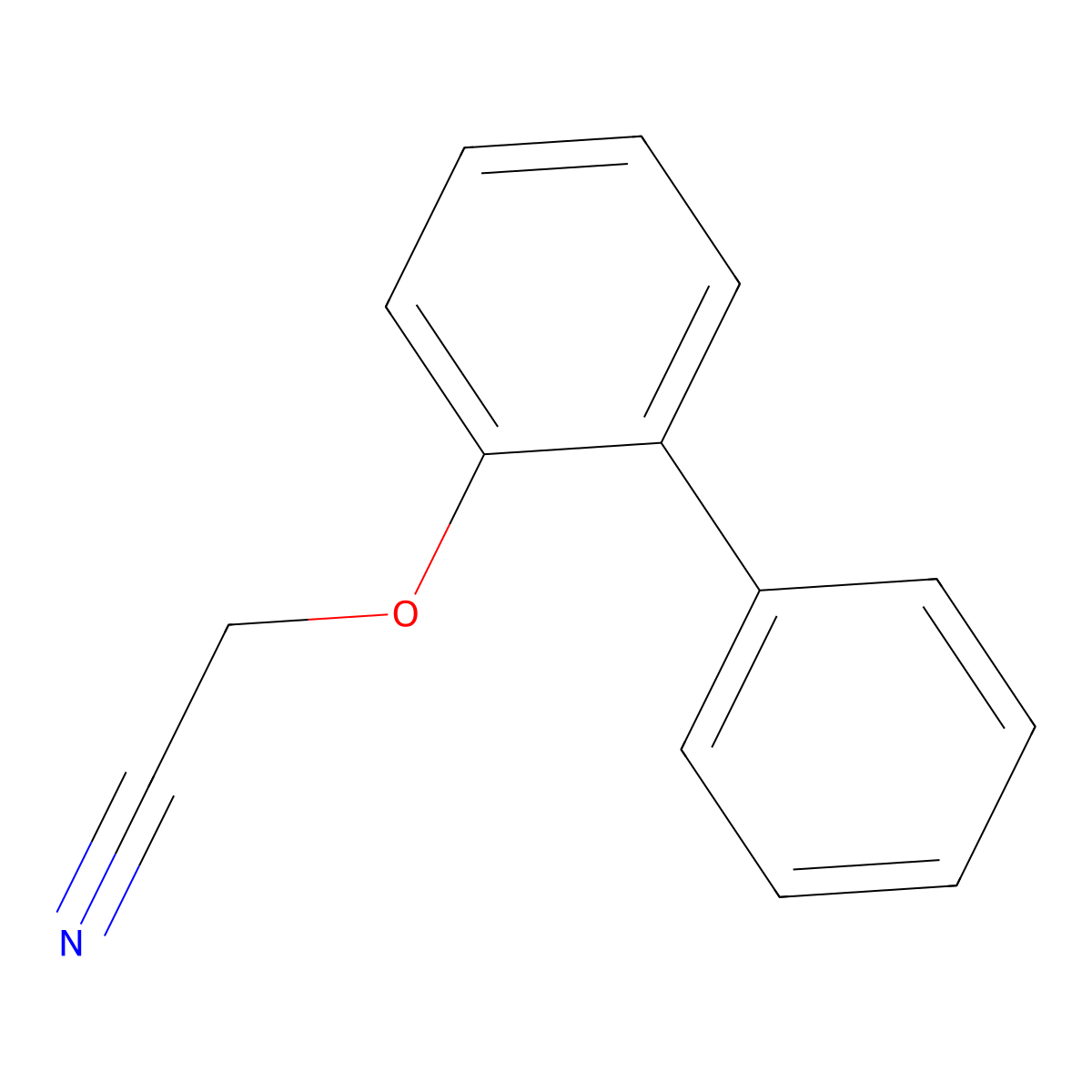 (Biphenyl-2-yloxy)-acetonitrile molecular structure, CAS 107624-44-2