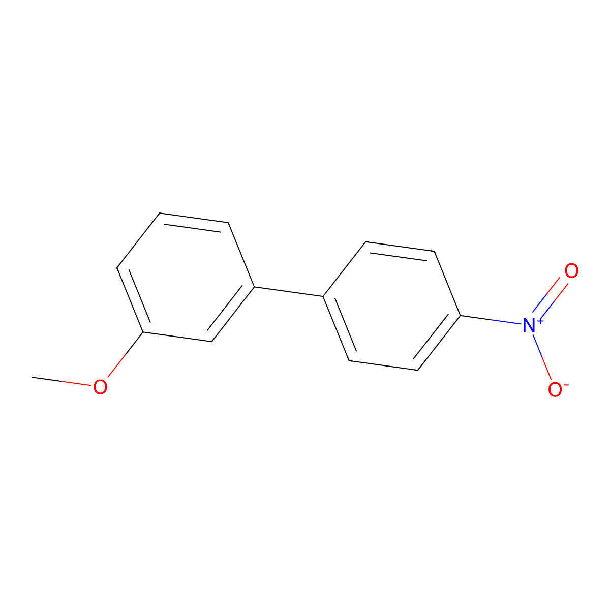 3-Methoxy-4'-nitro-1,1'-biphenyl molecular structure, CAS 107624-96-4