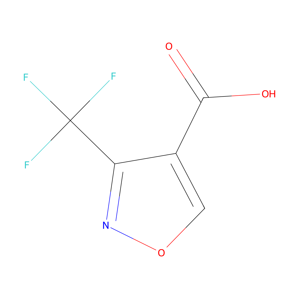 3-(Trifluoromethyl)-1,2-oxazole-4-carboxylic acid molecular structure, CAS 1076245-98-1